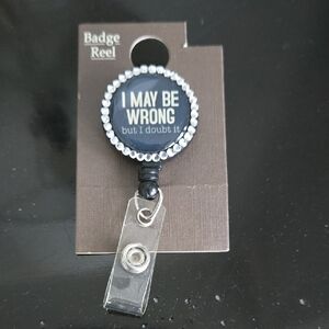 Badge Reel Black Key Holder